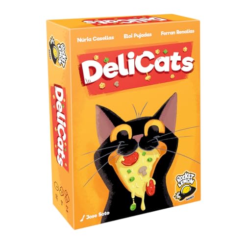 Rocket Lemon DeliCats – Juego de Mesa de Deducción y Lógica para 2-4 Jugadores – Juego de Cartas Familiar y Cooperativo – Partidas Rápidas de 20 Minutos – Apto para Todas las Edades