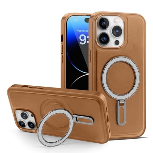 Étui de support en cuir pour iPhone 13 Pro antichoc et magnétique