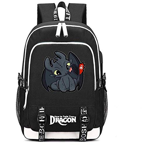 How to Train Your Dragon: Mochila Escolar con Puerto de Carga USB