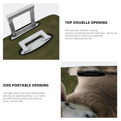 Travel Luggage Cover Fashion Suitcase Protector Sheep Animal Spandex Baggage Covers Washable Suitcase Covers Anti-Scratch Luggage Cover Protectors Fits 18-32 Inch Suitcases Small4