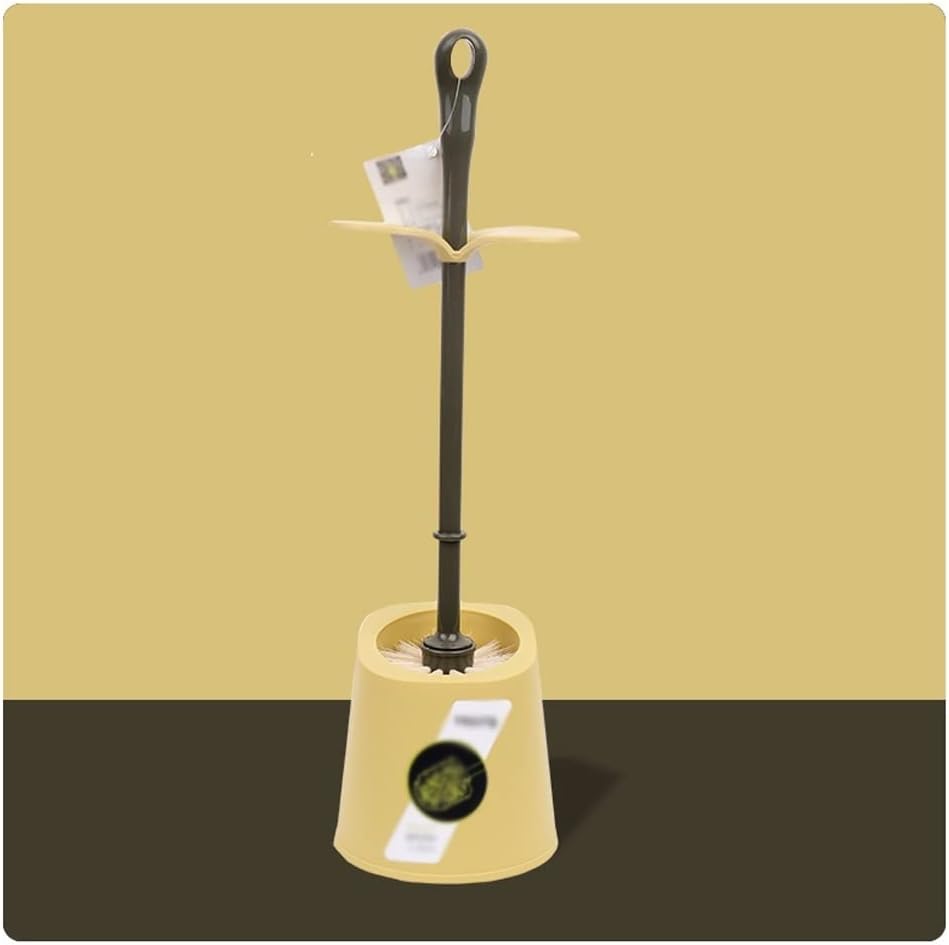 Toilet Brush Holder Toilet Brush Holder Household Toilet Bowl Brush with Base Bathroom Long Handle Cleaning Brushs 360° No Dead Angle Toilet Cleaning Brush Set Toilet Brush Holders(A)