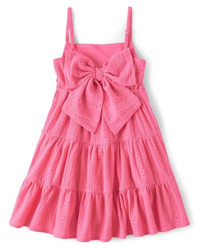 The Children's Place,Girls,Casual Sleeveless Tiered Dresses,in The Pink,XX-Large2