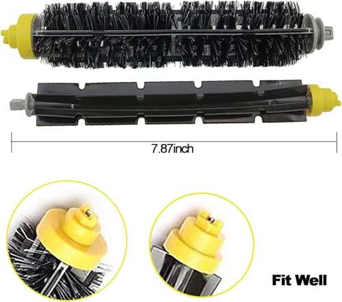 Image of Replacement Brush Rollers for irobot Roomba 600 Series 694 676 675 692 695 677 671 690 680 660 650 620 614 610 600 & 500 Series 595 585 564 Vacuum Robot 2 Pack