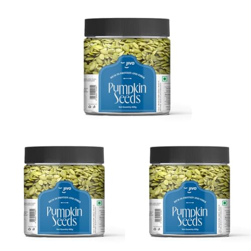 Image of Jivo Raw Pumpkin Seeds | Healthy Snack for Breakfast | High in Fiber & Antioxidants | Ideal for Diets & Weight Management | Nutritious Superfood for Daily Wellness | Hygienically Packed - 400g