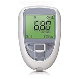 Cholesterol Test 3 in 1 Kit for Home, Cholesterol Monitor Kit 3 in 1 Meter System,Check Digital Cholesterol,Uric Acid and Blood Suger with Large LCD Screen for Home Use (Color : Monitor)