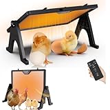 TAFALAA Smart Chick brooder Heating Plate for Chick 12'x16' Chicken coop Heater with Thermostat Radiant Heat Plate Panel with Adjustable Temperature, Timer,Remote Control for Winter Heating