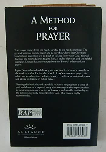 A Method for Prayer, With Scripture Expressions... 0981553087 Book Cover