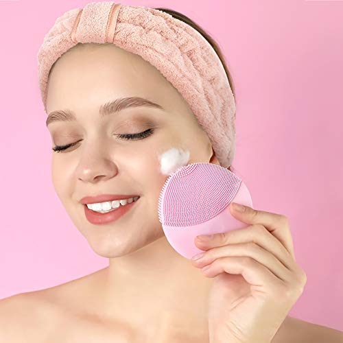 DOOBO 6pcs Microfiber Hairband, Fluffy Face Wash Headbands for Women, Spa Headbands for Skin Care, Yoga, Running, Exercise, Absorbent & Comfortable