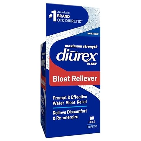 Diurex Ultra Re-Energizing Water Pills - Relieve Water Bloat - Feel Better & Less Heavy - 80 Count Cover