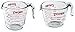 Pyrex Prepware Measuring Cup, Clear with Red Measurements, Set of 1-Cup and 2-Cup