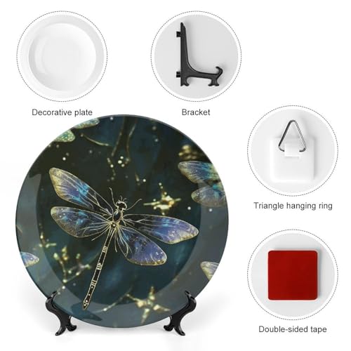 Plato Decorativo de Porcelana Dragonfly 7 pulgadas miniatura 3