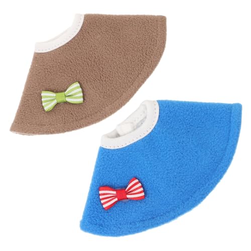 HANABASS Recovery Collar 2 Pcs Bird Healing Cover Biting Plucking Protection Random Color