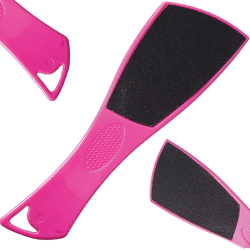 Image of TEMPERIA (1pc) Foot Scrubber for Dead Skin - Double Sided Pedicure Kit for Women - Feet File Scrub Tools, Heel Scraper Filer & Leg Cleaner Brush - Easy to Use (Multicolour) (HF225)