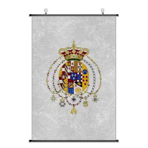 Bandera del Reino de las Dos Sicilias: póster de pared en pergamino de alta calidad