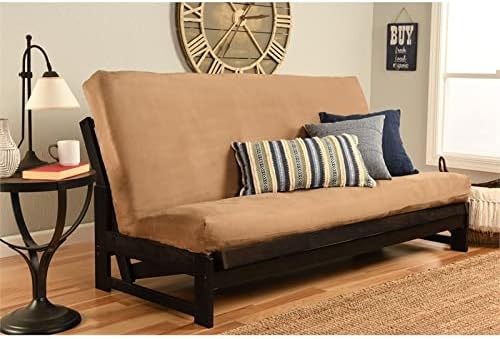 Kodiak Furniture Full-Size Futon Cover only in Suede Peat/Tan Fabric Mattress and Frame not Included