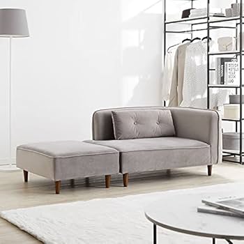 LOWYA ロウヤ カウチソファ グレー 2人掛け ソファ 楽天市場】3way 2人掛けソファ カウチソファ ソファベッド 幅140cm