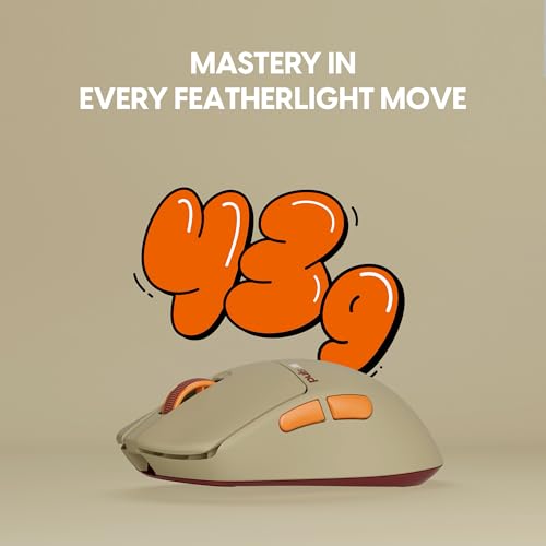 Image of Pulsar Gaming Gears X3 Crazylight Wireless Gaming Mouse, Ultra Lightweight 1.55 oz (44g), Hybrid Ergonomic, Optical Switch, 32000 DPI, 750 IPS, XS-1 Sensor, 8k Compatible (Mini, Desert)