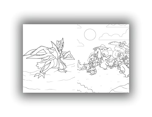 Image of Kreative Korner Pokemon Activity Book for Kids, A5 Size 14.5 x 20.5 cm, Colouring Pages and Word Search (Alphabet Adventure)