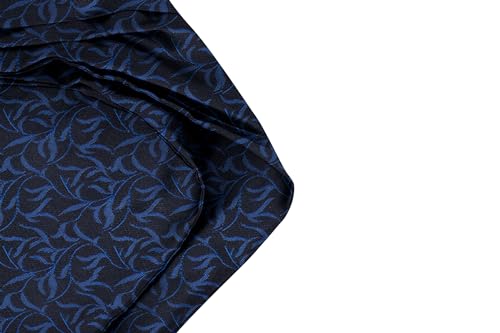 Image of BLACKSMITH Jacquard Microfiber Neckwear Ascot and Matching Pocket Square Set for Men
