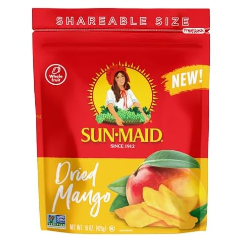 Sun-Maid Dried Mangos - 15 oz Resealable Bag Cover