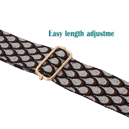 Image of Strap Purse Crossbody Bag Strap Replacement Metal Swivel Hook Shoulder Strap Guitar Strap for Crossbody Bag /luggag