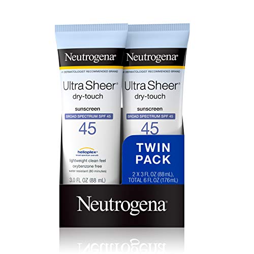 Neutrogena Ultra Sheer Dry-Touch Water Resistant and Non-Greasy Sunscreen Lotion with Broad Spectrum