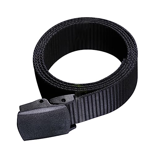 Nylon Canvas Belt for Men Casual Woven Belt Airport-friendly Buckle for Outdoor