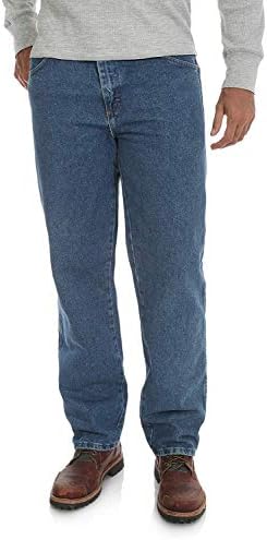 Rustler mens Classic Relaxed Fit Jeans, Medium Stonewash, 40W x 29L US