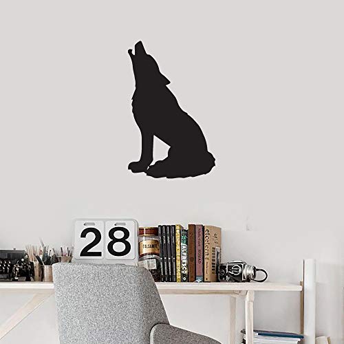 Image of NBFU Decals Wolf Silhouettes (Black) (Set of 2) Premium Waterproof Vinyl Decal Stickers for Laptop Phone Accessory Helmet Car Window Bumper Mug Tuber Cup Door Wall Decoration
