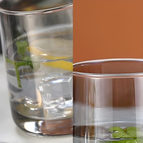 Image of WRINGO Black 250ml Premium Juice Glasses and Transparent Water Glass Medium Tumbler Glasses for Drinking Water and Cocktails, Diamond Glasses Water Glass (Diamond, Set of 12)