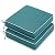 MIULEE 19 x 19 x 3 Inch Outdoor Chair Cushions,Waterproof Seat Cushions for Patio Furniture Garden with Ties Patio Chair Cushions Set of 2,Turquoise
