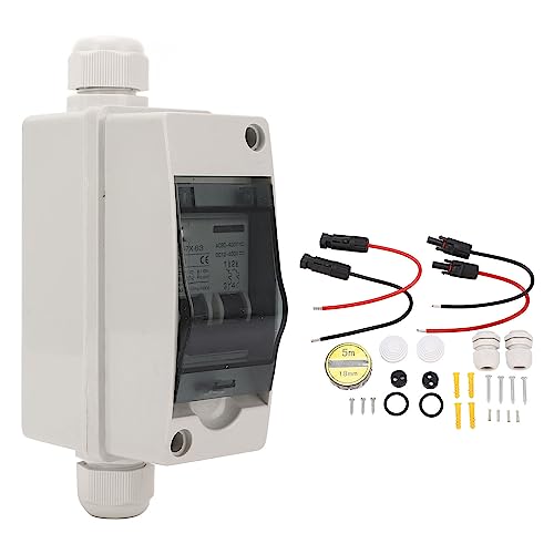 Boîtier de disjoncteur 20A EMUKOEP avec interrupteur solaire Pa66