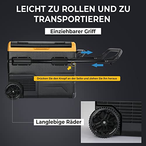 BougeRV 12V Kompressor Kühlbox 35 Liter für Auto und Camping