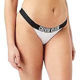 BRAZILIAN Calvin Klein Brazilian Bragas de Bikini, Pvh Classic White, S para Mujer