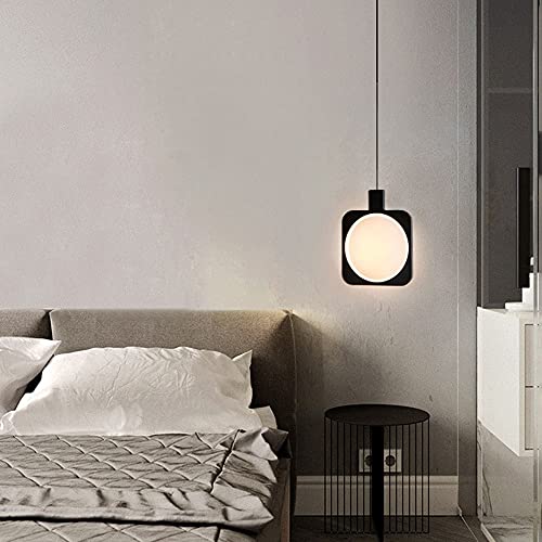 Lampes suspendues simples 11W suspension géométrique noire salon - 4