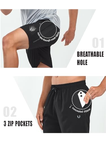 NORTHYARD Men's Gym Shorts 7 Inch Quick Dry Running Shorts Lightweight Athletic Workout Training Sports Shorts4