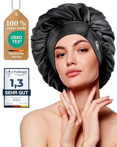 Hair Wonder - Echte Seidenhaube zum Schlafen für langes Haar & Lo...