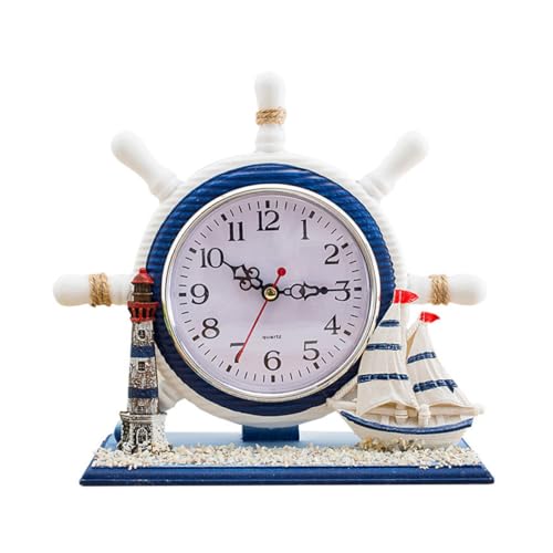 Reloj de escritorio náutico en forma de barco de vela un regalo sofisticado 2