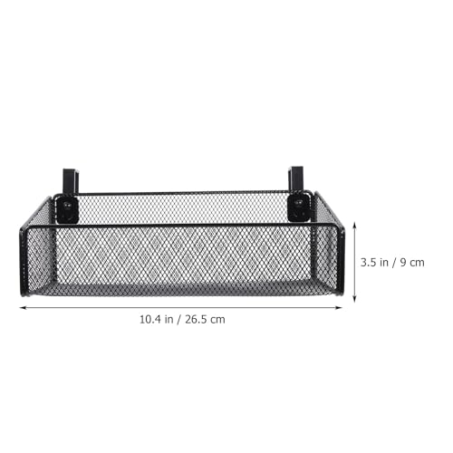 Panier de rangement suspendu en métal noir Zerodeko pour organisation maison