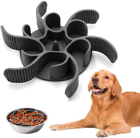 Comedero Antivoracidad Perro Alimentador Lento Comedero para Perr...