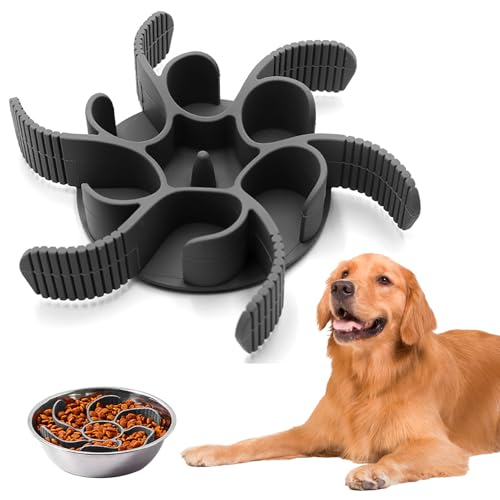 Ciotola Anti Ingozzamento Ciotole Slow Feed Cane Ciotola Alimentazione Lenta Accessori Promuove Alimentazione Sana e Digestione Lente Dimensione Regolabile Antiscivolo per Grandi Cani Voraci Piccola