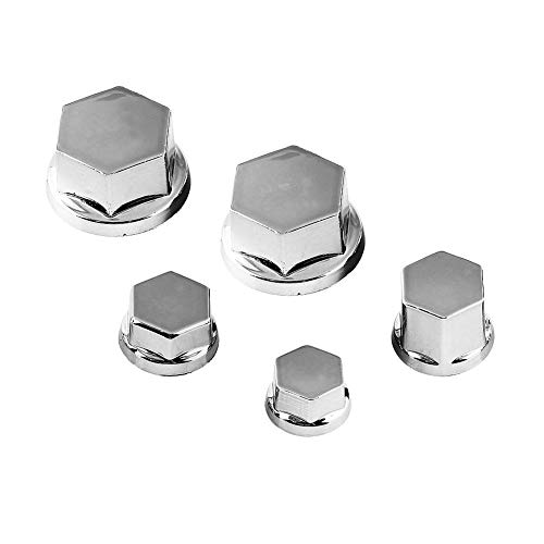 Image of Motorcycle Screw Nut Cover Decoration, 30 Pieces Universal Fit for Motorcycles, Electric Motorcycles, Scooters (Silver)