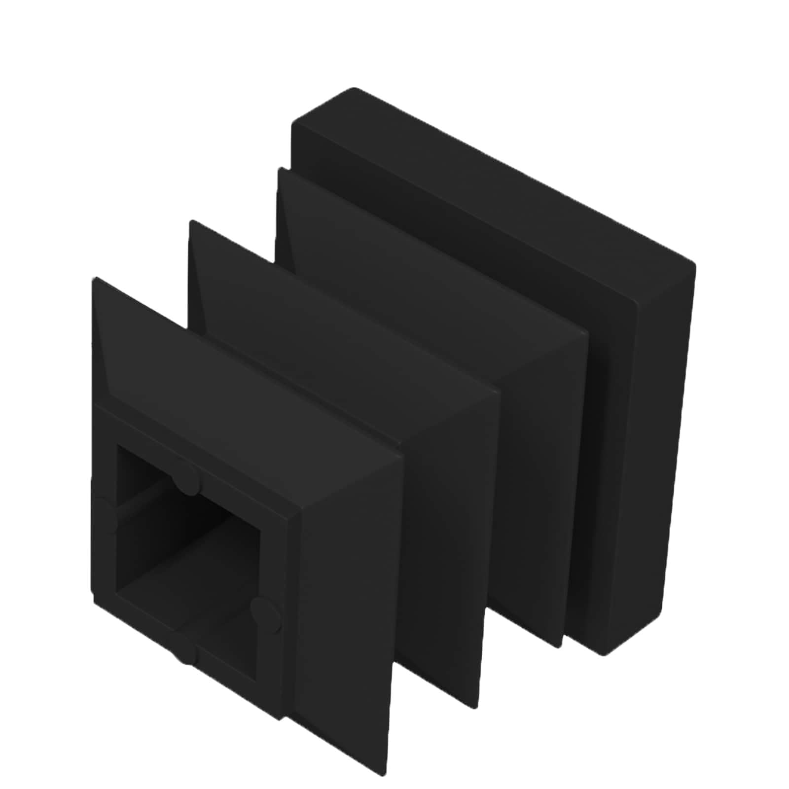 vidaXL Tapas de Finalización 10909 uds. Negro 15 x 15 x 15 mm PP