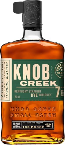 Knob Creek Rye Whisky | intensiver und würziger Geschmack | 50% Vol | 700ml Einzelflasche