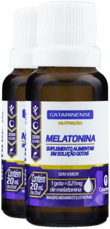 Kit 2x Melatonina em Gotas 0,21mg por Gota - Catarinense 20ml