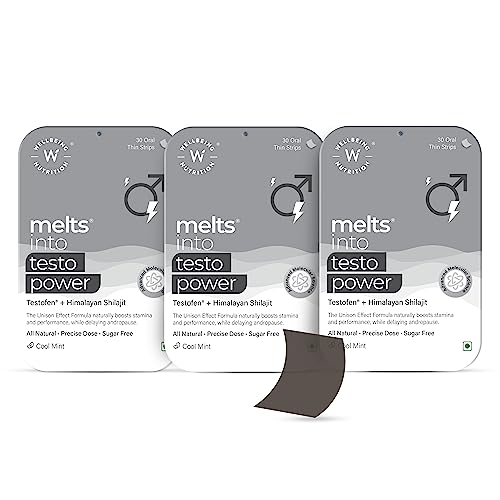 Wellbeing Nutrition Melts Testo Power Testofen, Himalayan Shilajit
