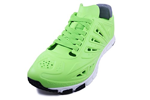 Crosskix APX Closed Toe Lace Up Water Shoes, Greenline, 9 Men/11 Women2
