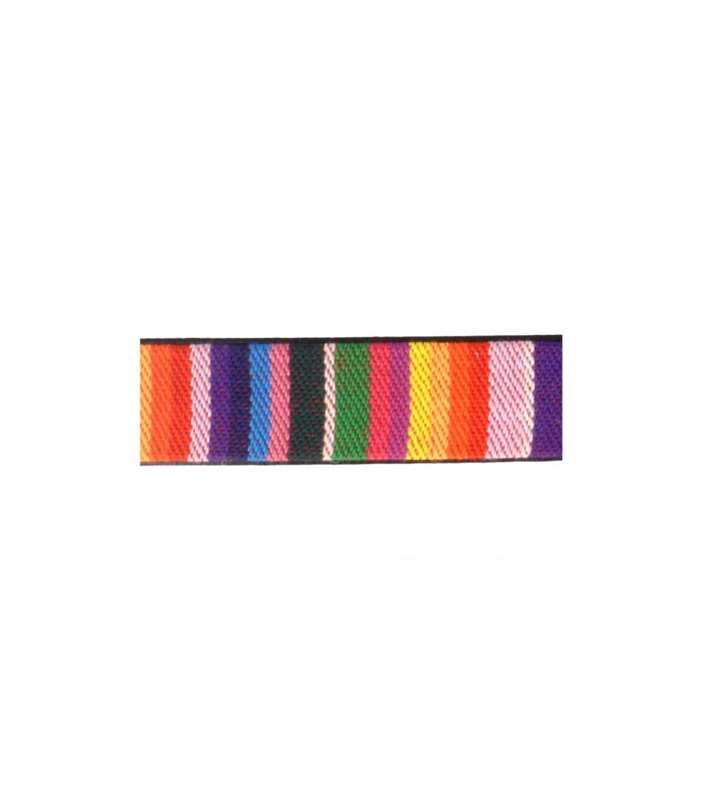 Sangle doublée simili cuir 15mm multicolore pour customiser vos sacs et cabas