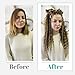Pouweney 24 Inch 3 In 1 Dreadlock Extensions Sets, 30 Strands Mixed Brown to Blonde Synthetic SE Dreads Extensions, 100% Handmade Soft Single Ended Curly Boho Wavy Dreads for Girls