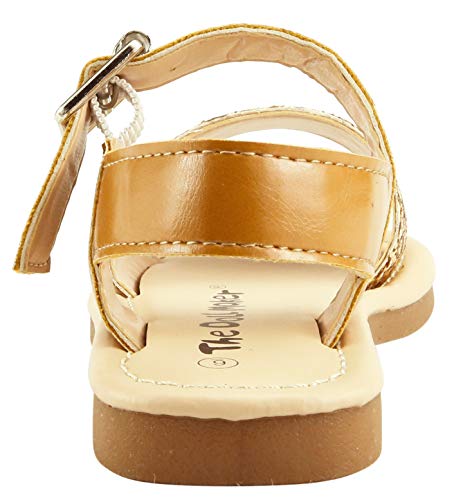The Doll Maker Girl's Open Toe Glitter Sandal Flat for Little Kids3